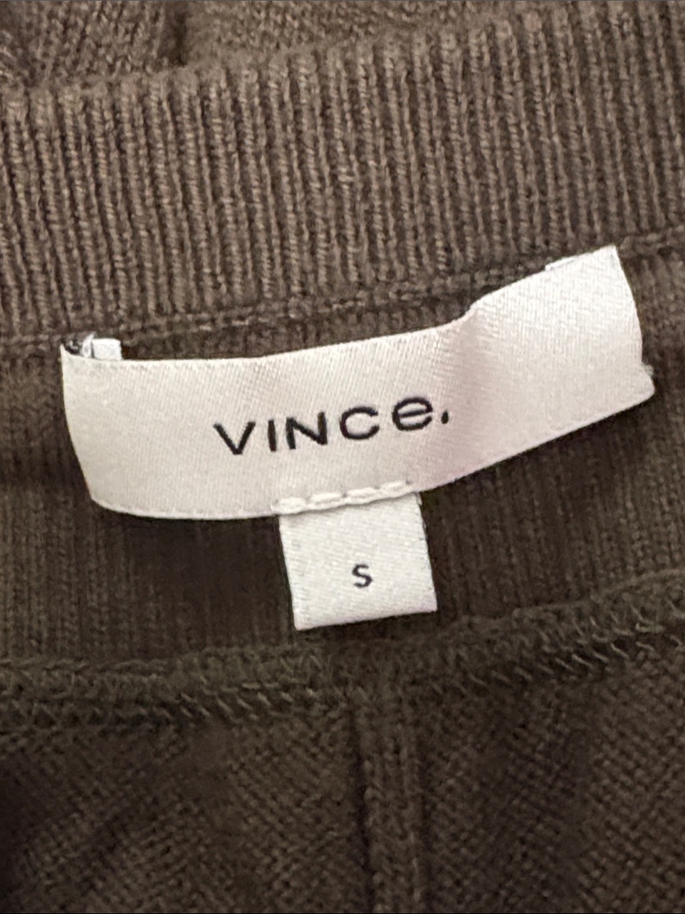 Vince Wide-Leg Crop Cotton Lounge Pants Olive Drab - Picture 8 of 9